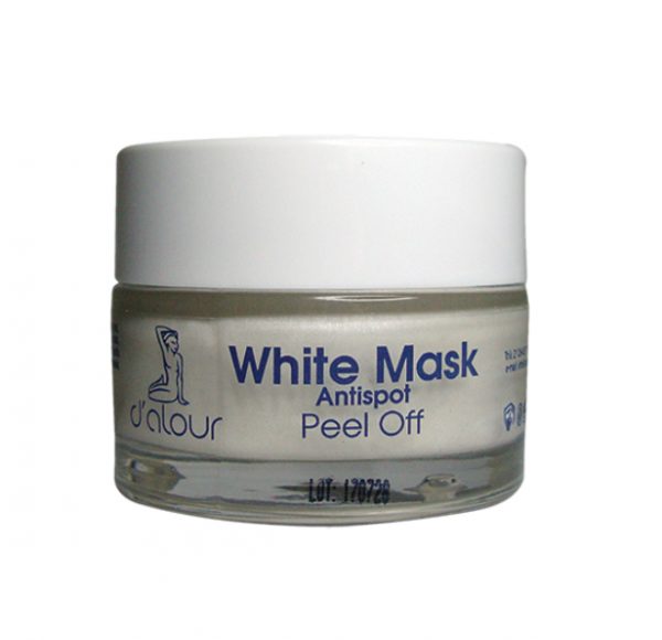 White peel off mask